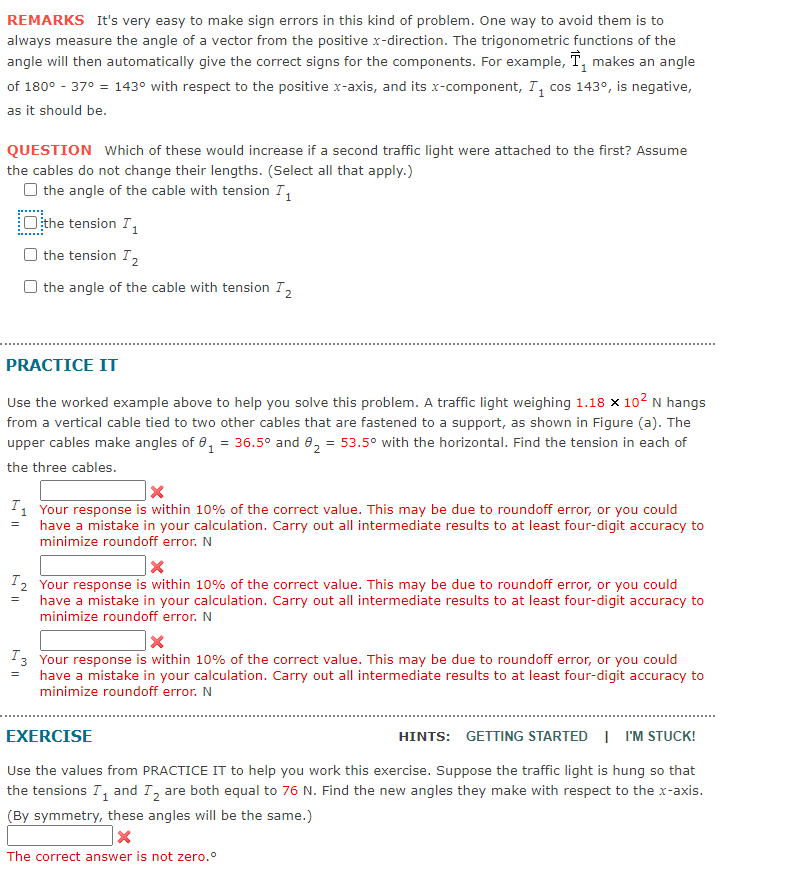  REMARKS It's very easy to make sign errors in this kind