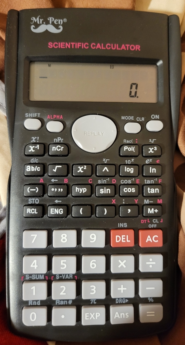 Mr. Pen SCIENTIFIC CALCULATOR D SHIFT ALPHA MODE CLR ON OO
