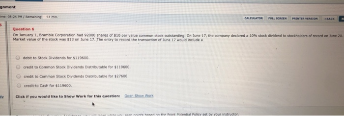  gnment CALCULATOR FULL SCREEN PRINTER VERSION BACK Questions On January 1,