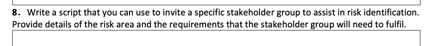 Ll 8. Write a script that you can use to invite
