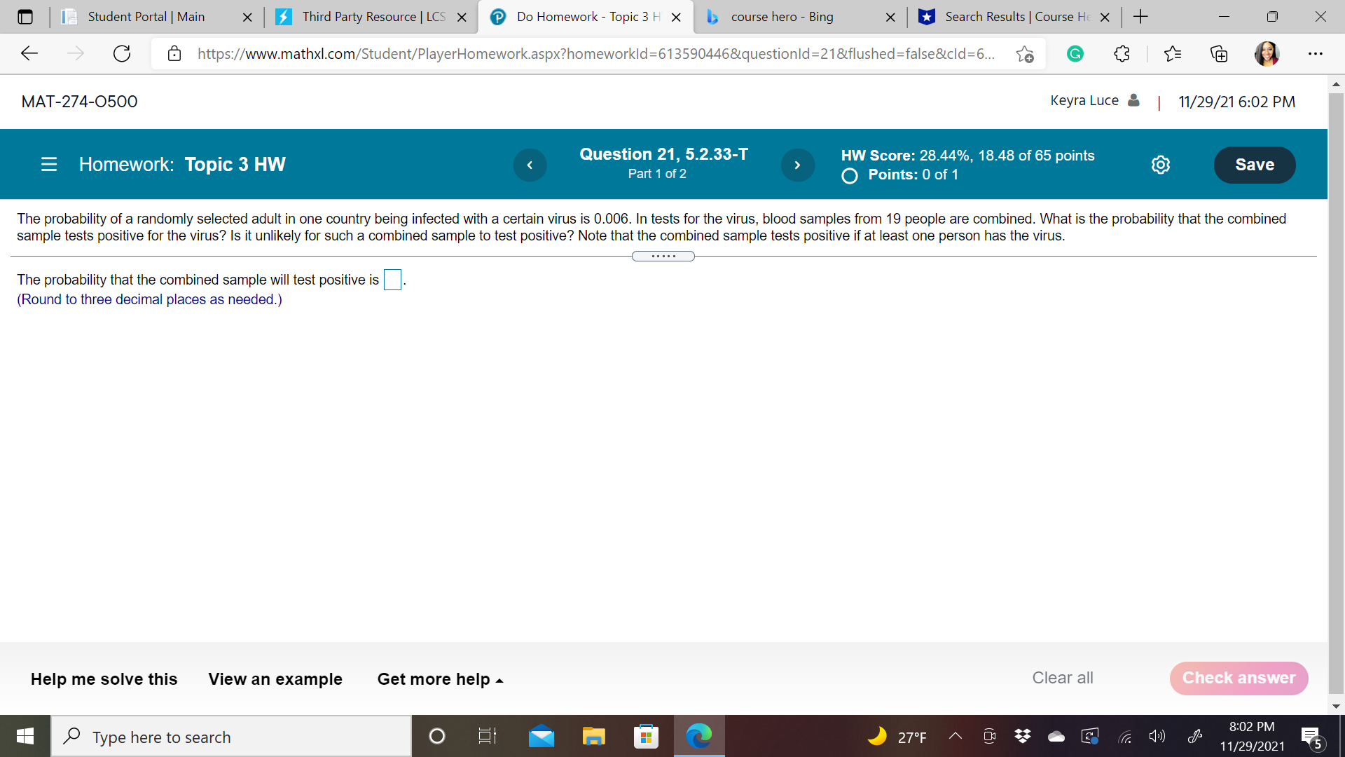 Student Portal | Main X Third Party Resource | LCS X