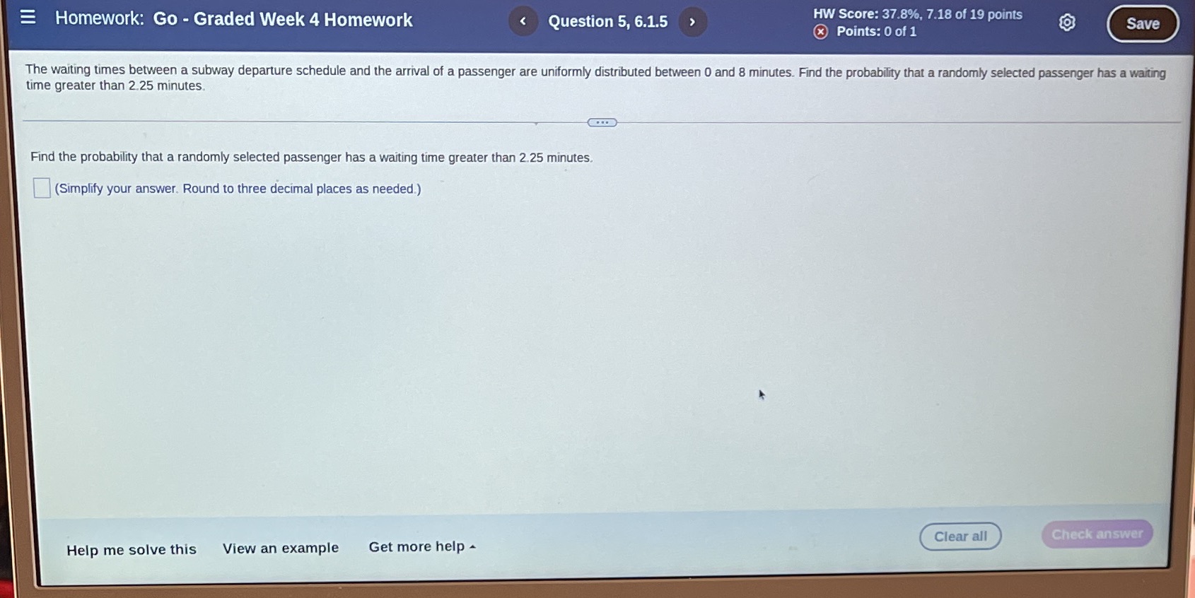  Homework: Go - Graded Week 4 Homework Question 5, 6.1.5 HW