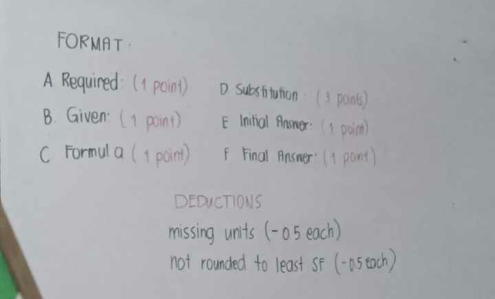  FORMAT A Required: (1 point) D. Substitution . ( 3 points)