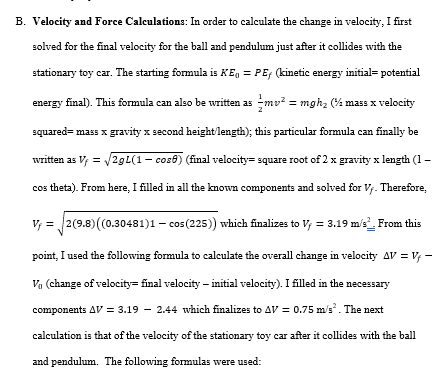 object in the interaction between the previous step and the selected step.