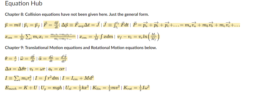 questions: . Momentum and Angular Momentum . Conservation of Momentum and Angular