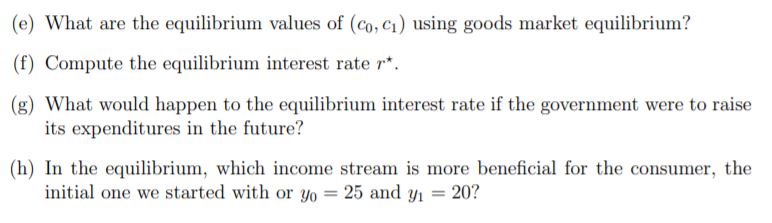 government. The consumer's preferences can be described by the utility function: u(C0,