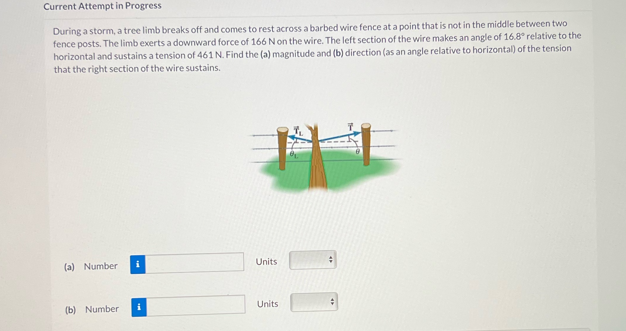  Current Attempt in Progress During a storm, a tree limb breaks