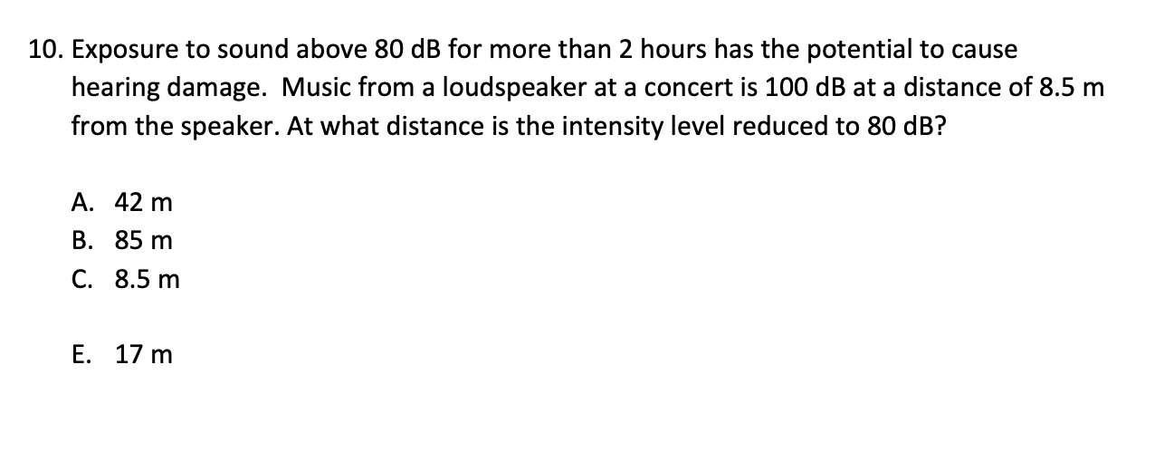 Please answer question 10question and explain the solution. And the missing option