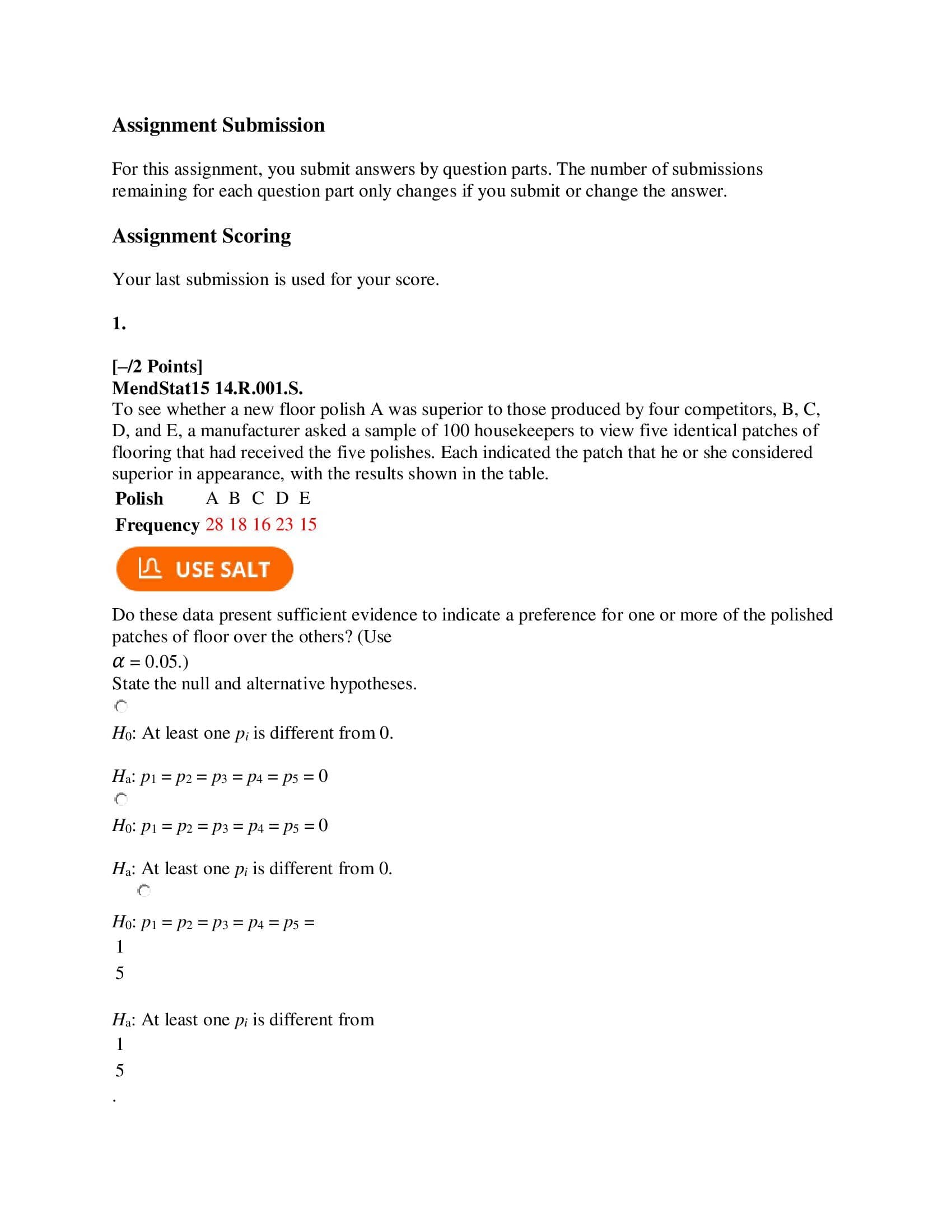 PLZ PLZ PLZ HELP Assignment Submission For this assignment, you submit answers