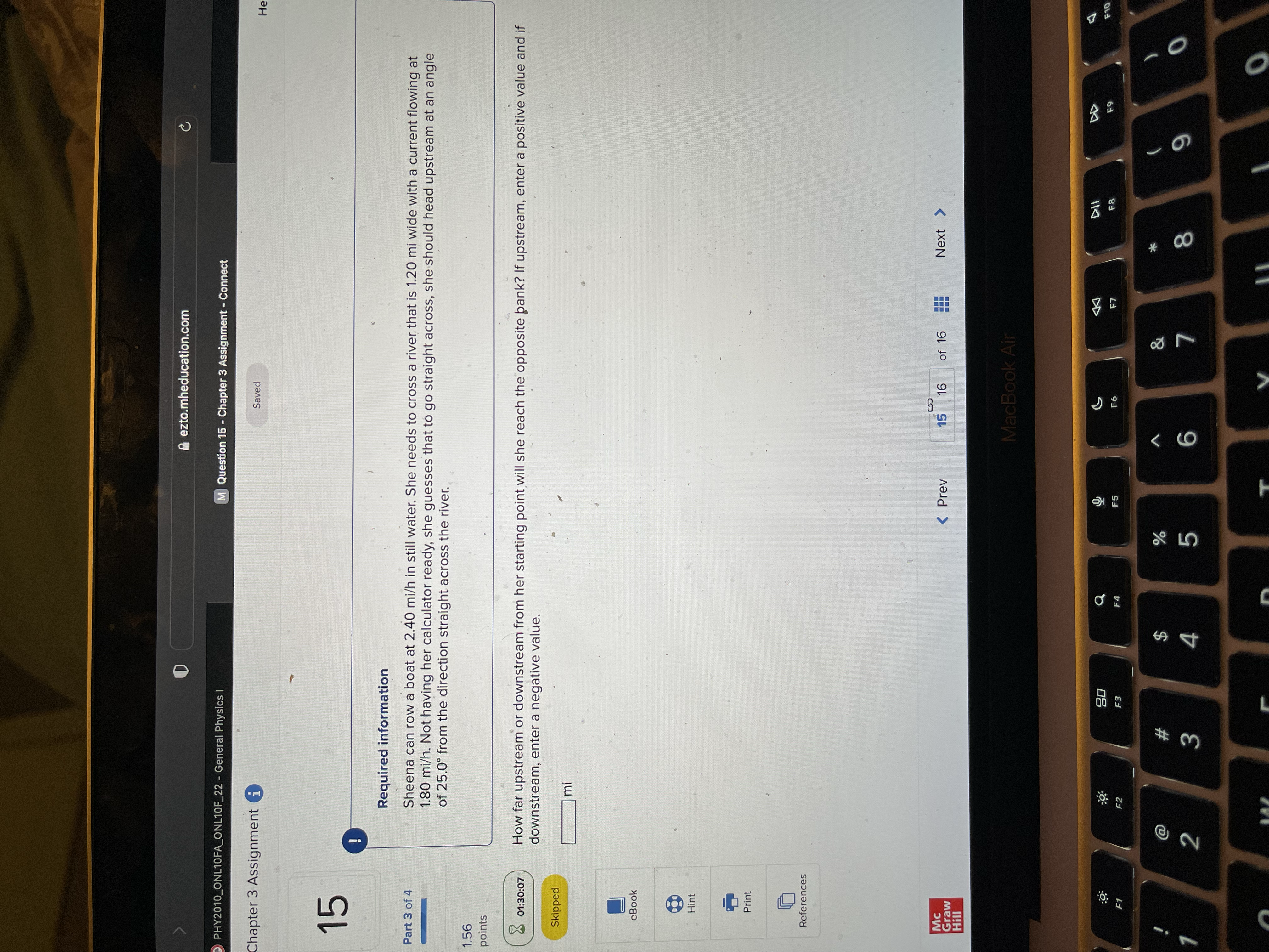 3 Assignment - Connect apter 3 Assignment i Saved Required information Part