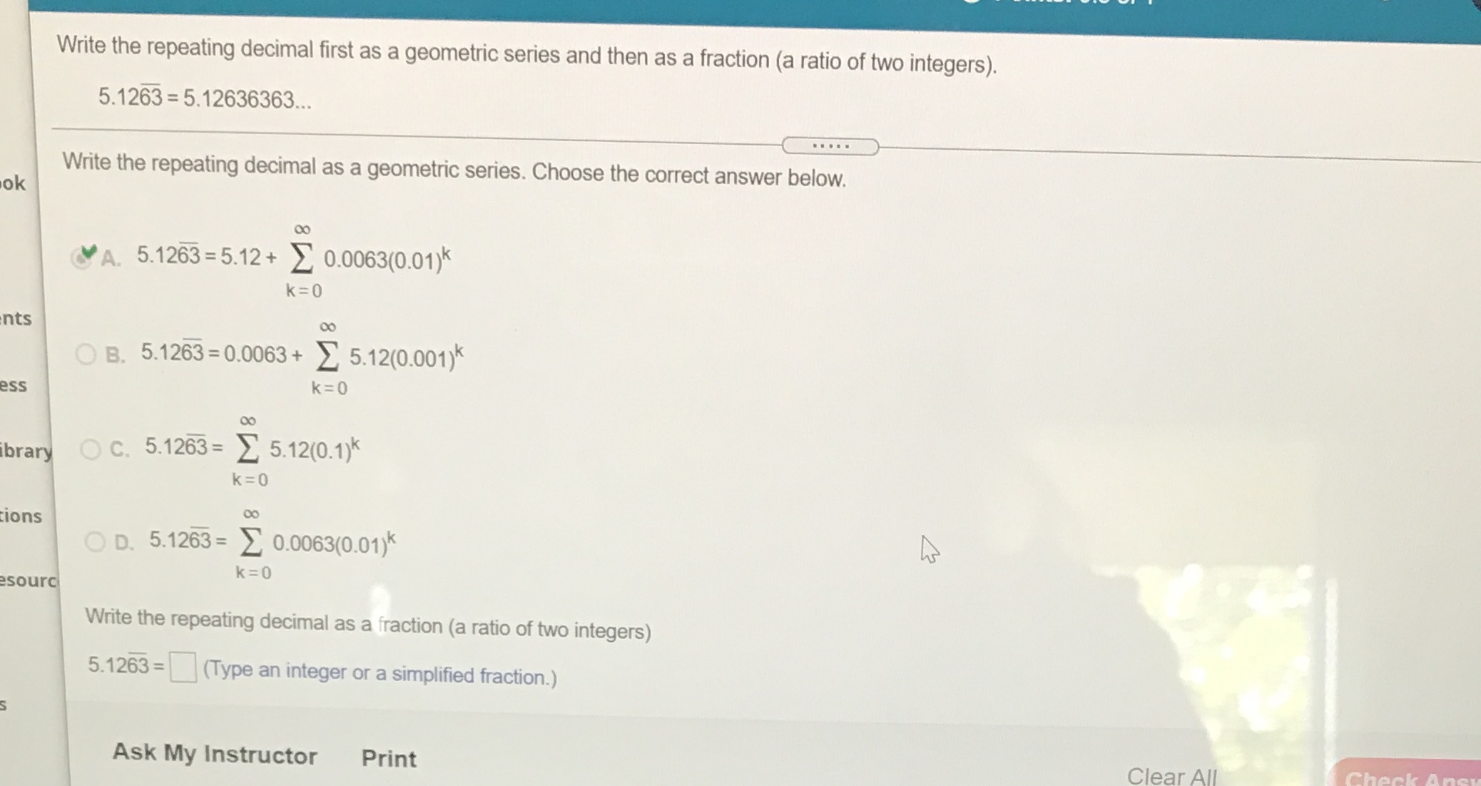 Can someone please explain it to me ASAP???!!! This is infinite series