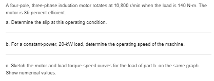block diagram of the system. The motor parameters are ka, KT =