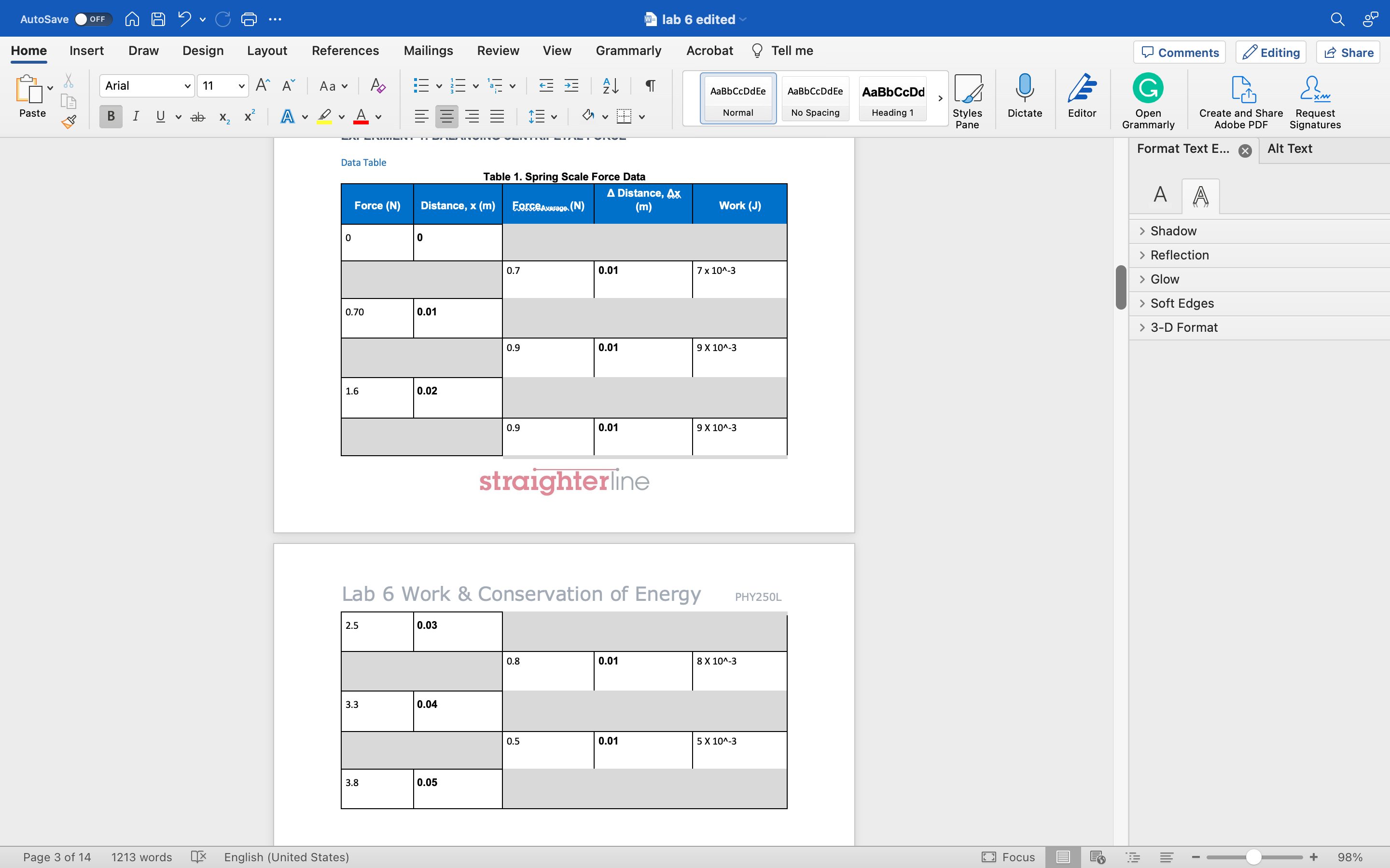 1. Calculate the work done by the spring2. The work done by