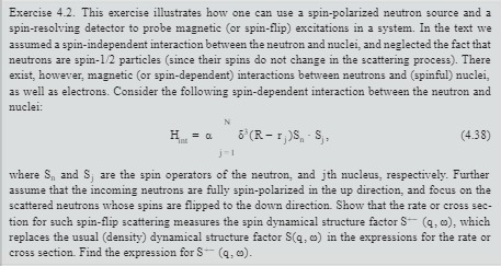  Exercise 4.2. This exercise illustrates how one can use a spin-polarized