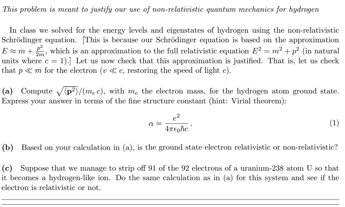 Please help with the QM question below: This problem is meant to