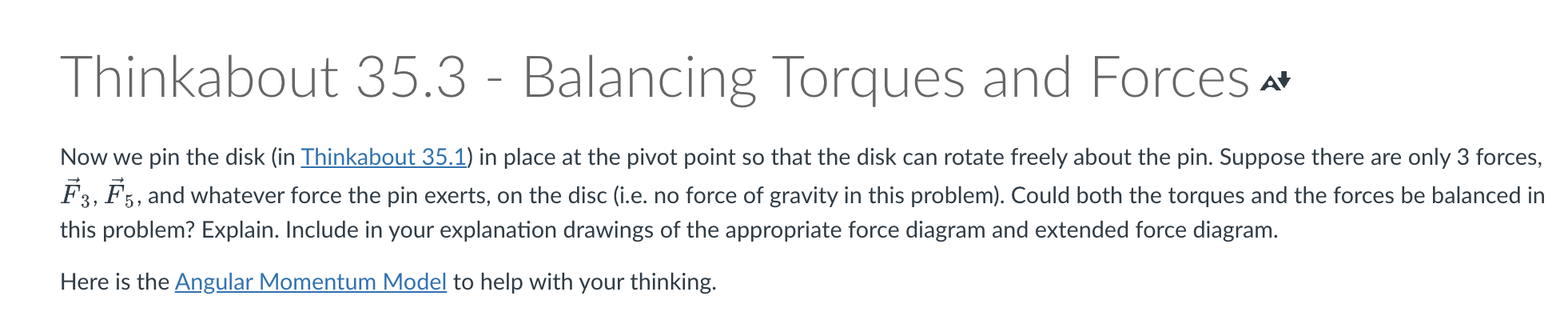 the Angular Conservation of Momentum Model Sheet Please do the following: 1.