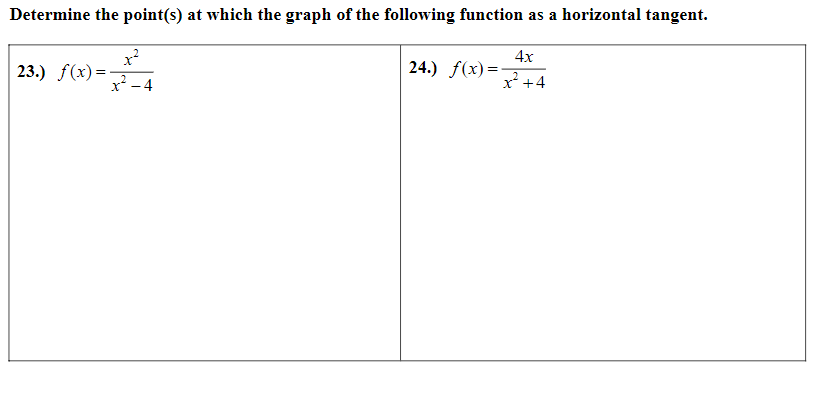 Could you help with these please Determine the point(s) at which the