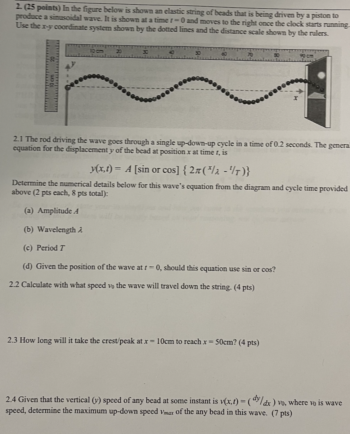 please refer to the image and answer both questions 2. (25 points)