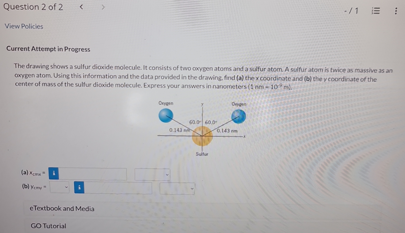 Help plz Question 2 of 2 - /1 E . .. View