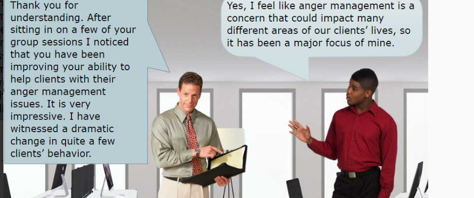 please complete the scenario using the weblink below titled "Job Feedback Simulation."