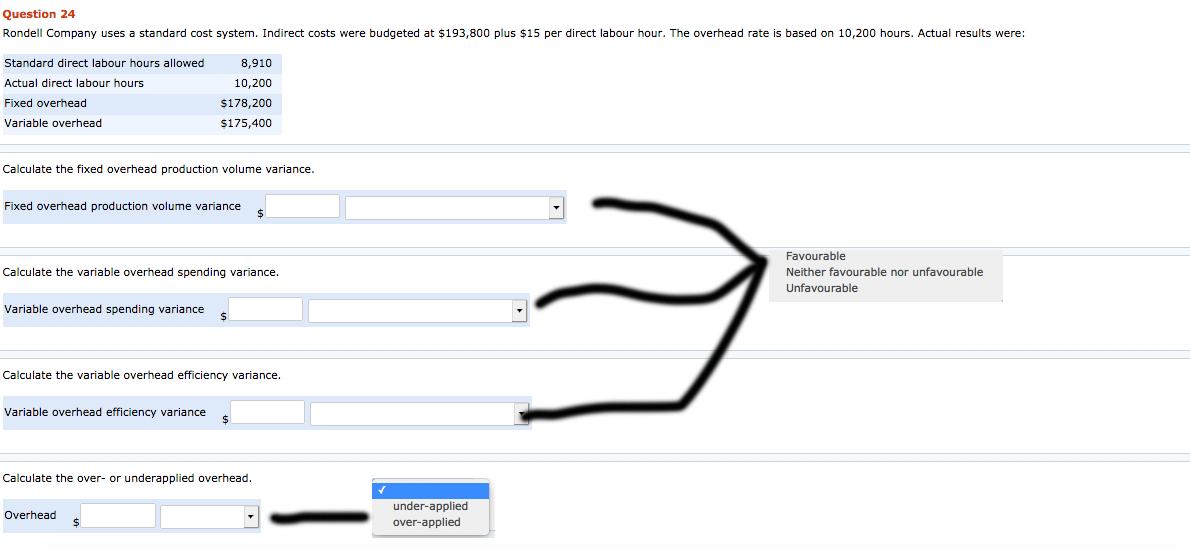 PLease help me with this question, thank you!! Question 24 Rondell Company