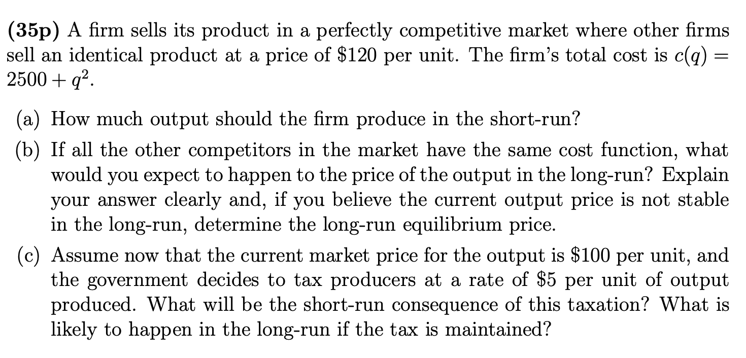I need some help with this review (35p) A rm sells its