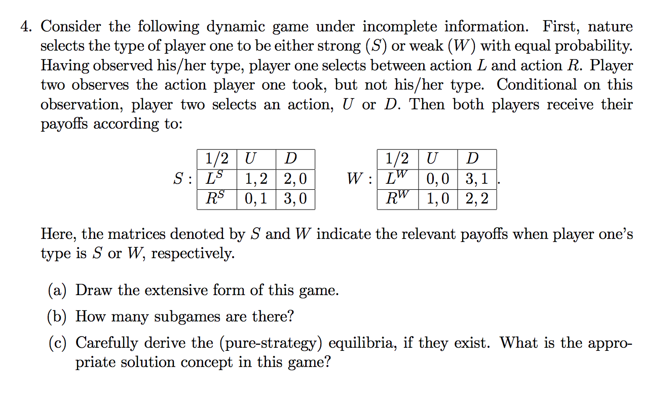 the stage game. (b) Let T = 2. Is there a subgame