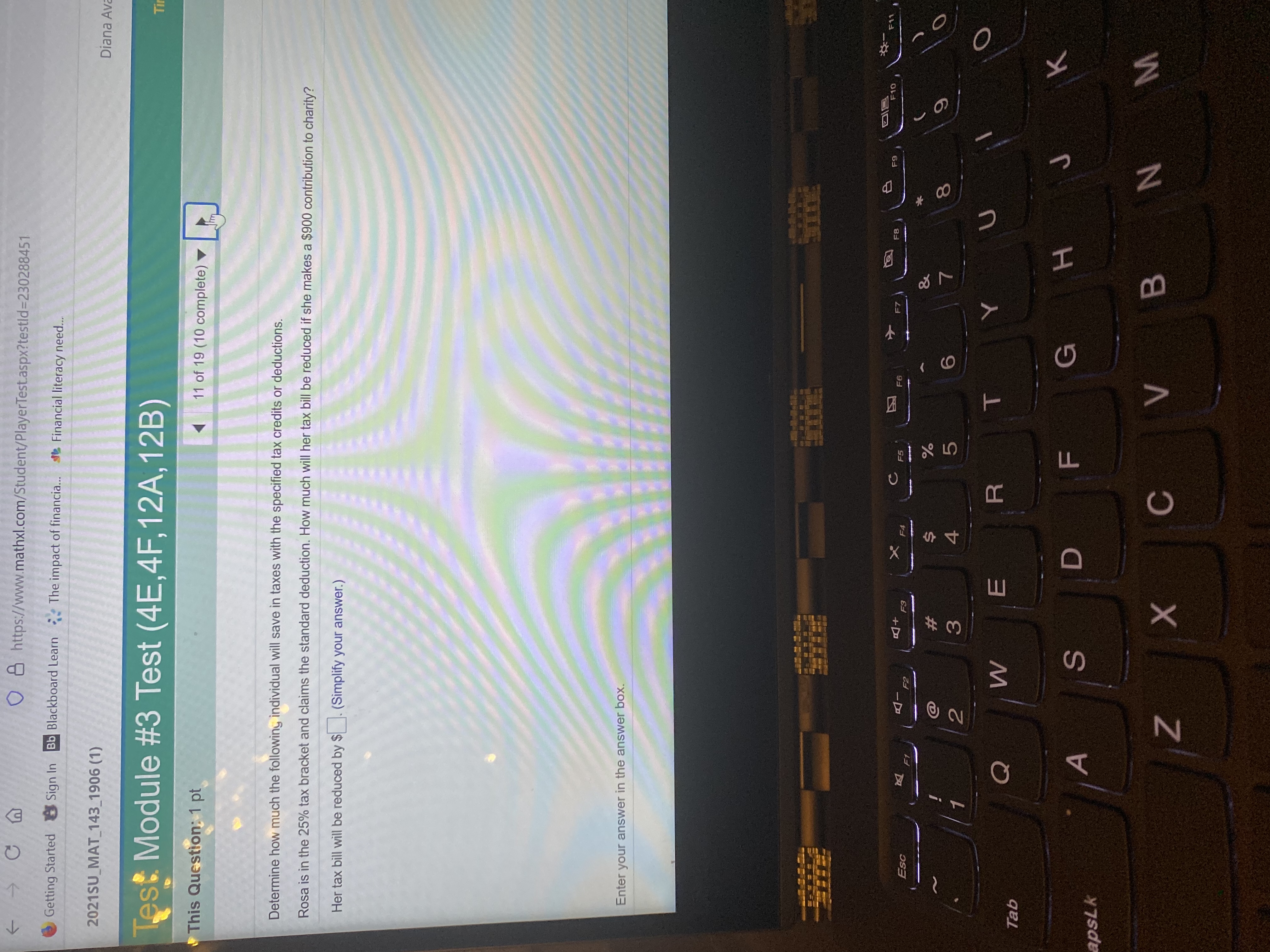 Hello, I have worked this problem out and I'm having a bit