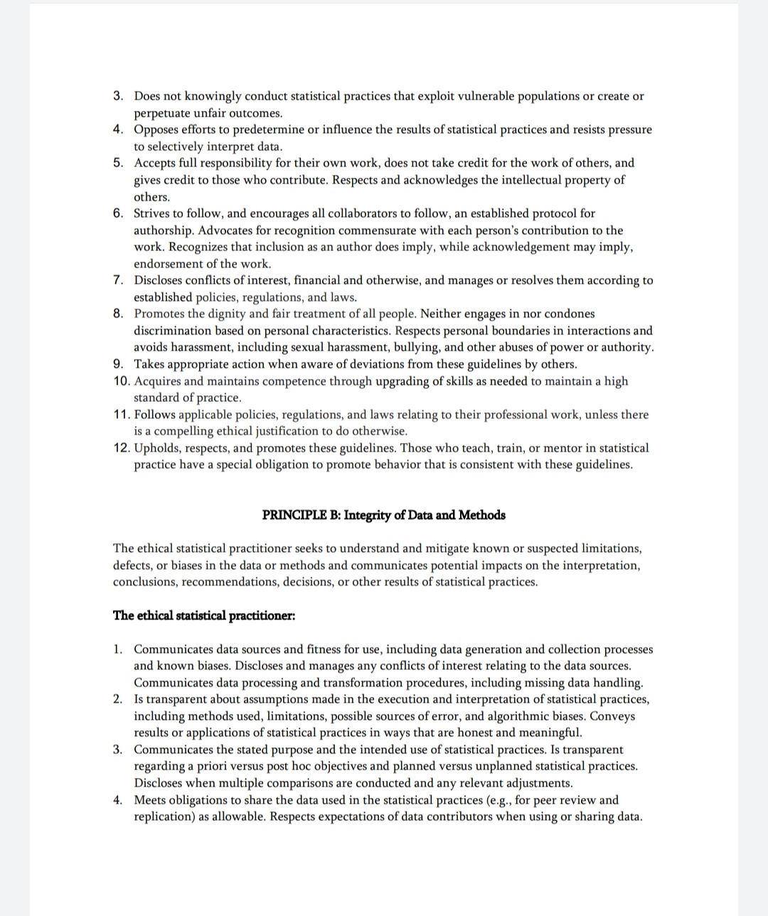 Statistical Association Web-page:https://www.amstat.org/ASA/Your-Career/Ethical-Guidelines-for-Statistical-Practice.aspxThe goal of this assignment is to uncover any unethical