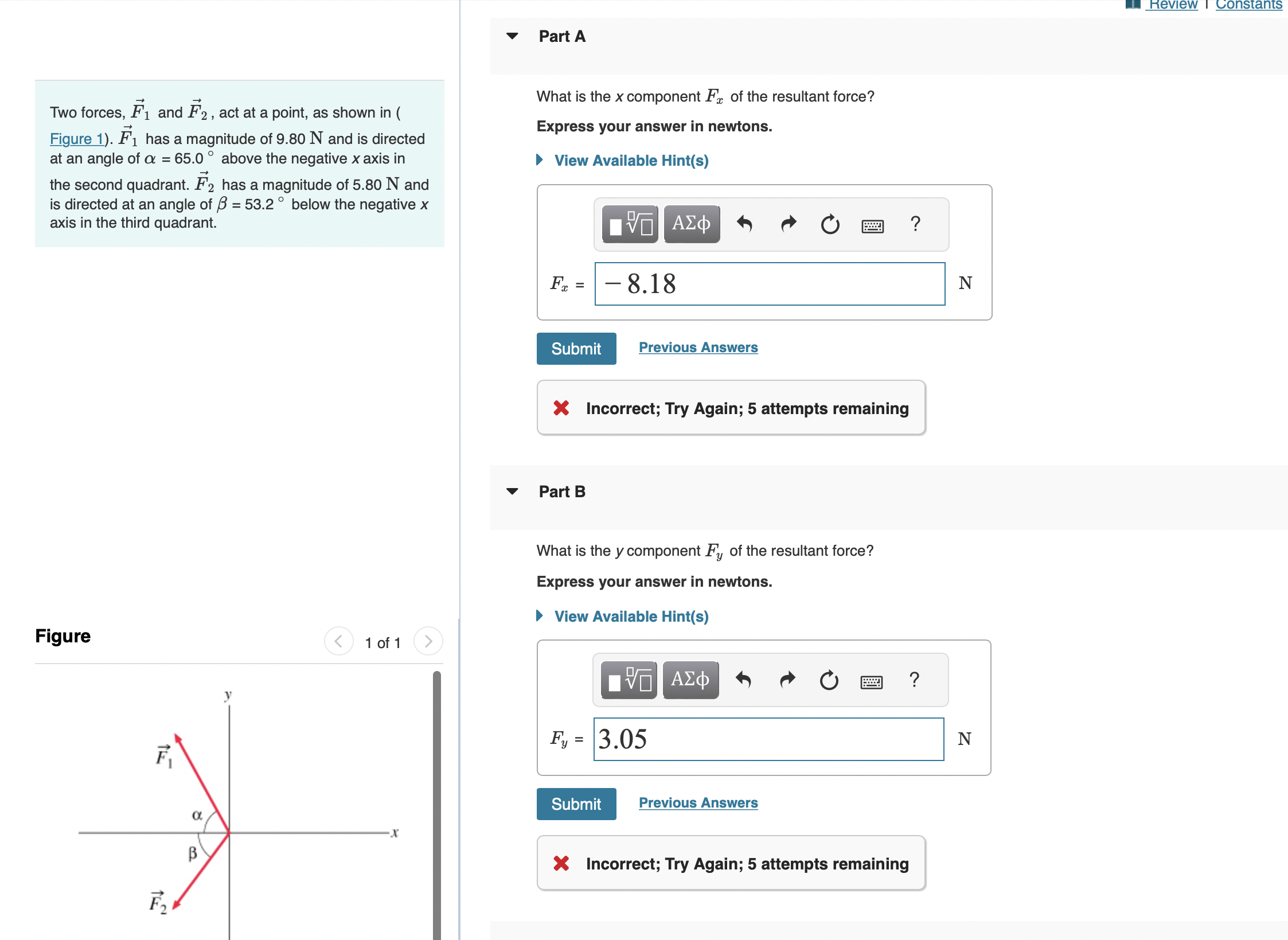 Q3 Part A, B, C, D: HW04 - Newton's Laws of MotionsTwo