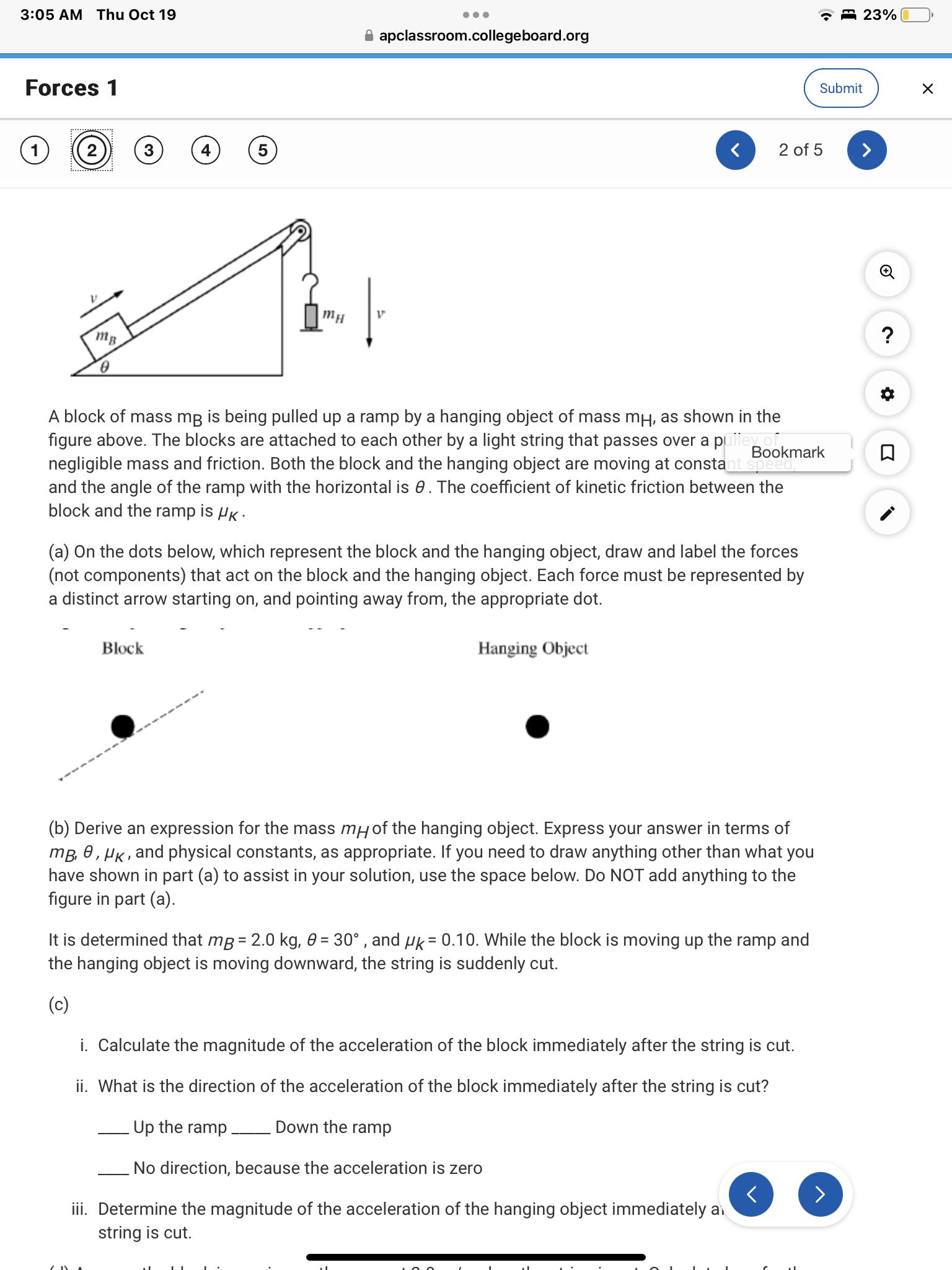  3:05 AM Thu Oct 19 0\" e- a 23% [3' B