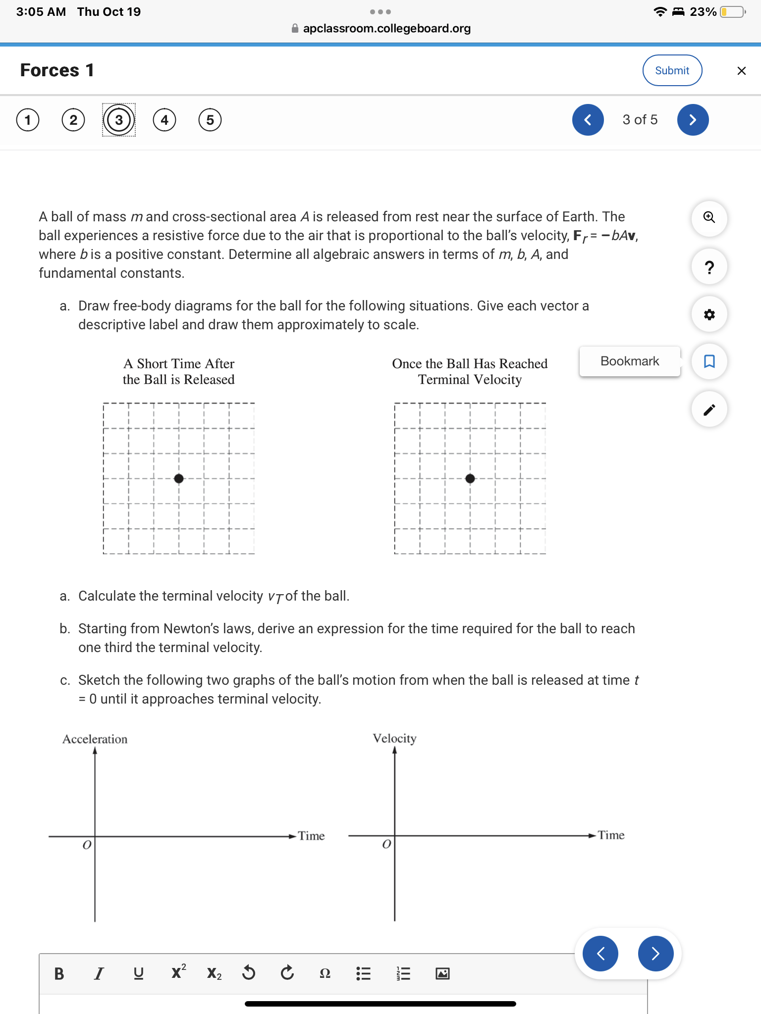 being pulled up a ramp by a hanging object of mass mH,