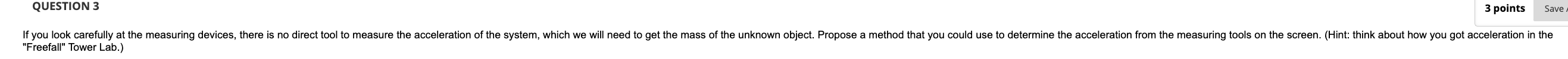 Law by determining the value of the mass of an object placed