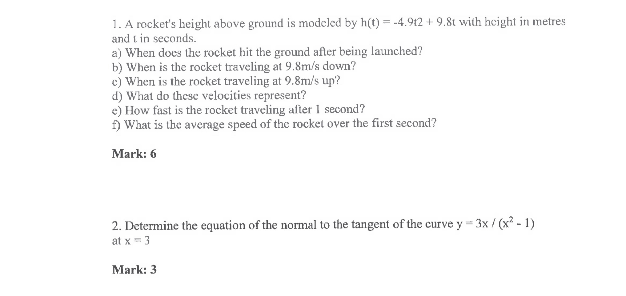 quotient rule on the function: y = (3 + x) / (2x