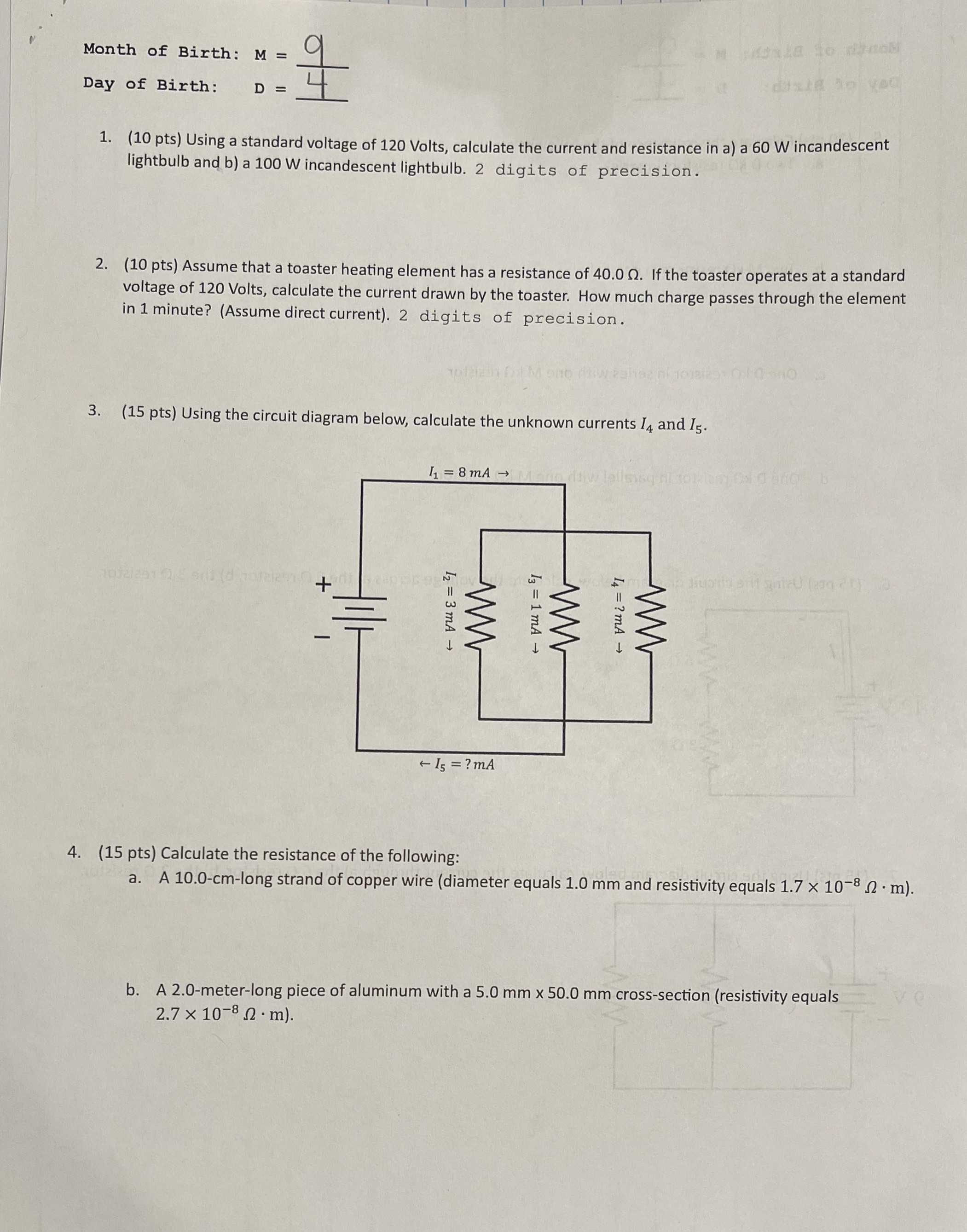 Please Answer the Following questions using the information provided at the top