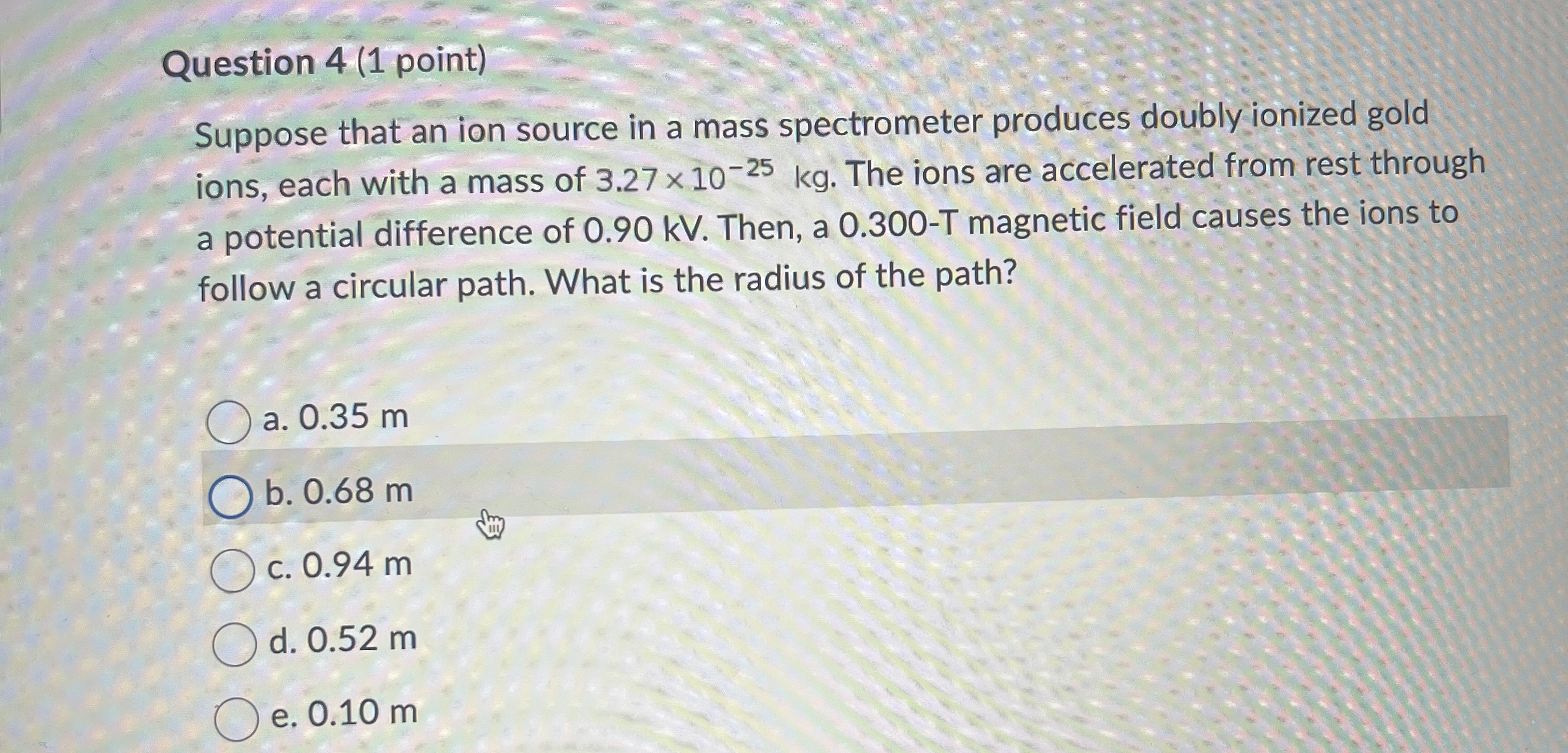of isoflurane (molecular mass = 3. 06 x 10-25 6 kg) moves