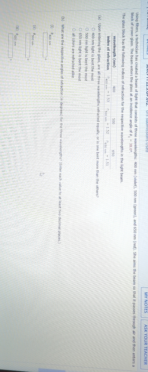  MY NOTES ASK YOUR TEACHER Using filters, a technician has created