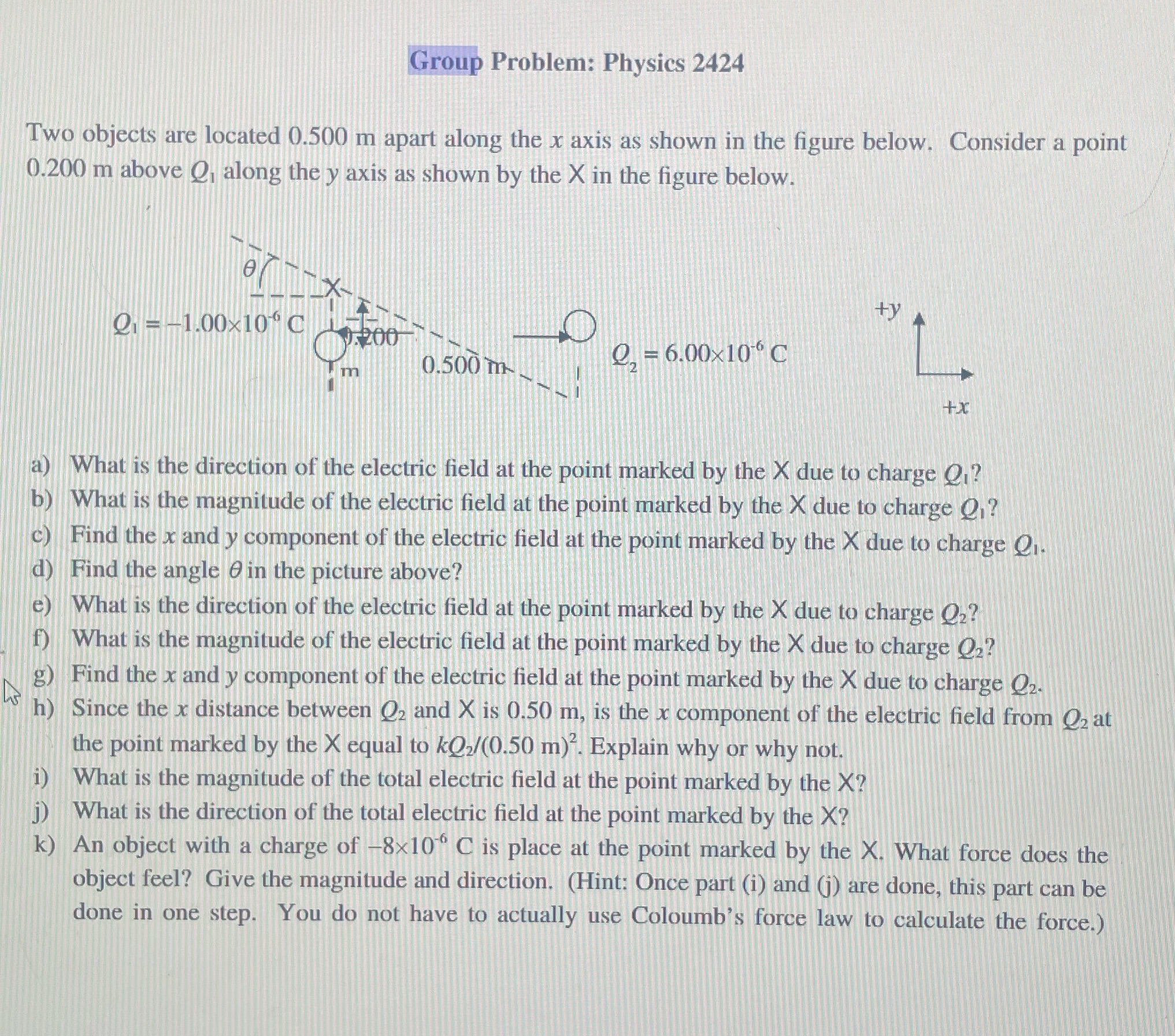 Thank you for help! Will give good rating Group Problem: Physics 2424