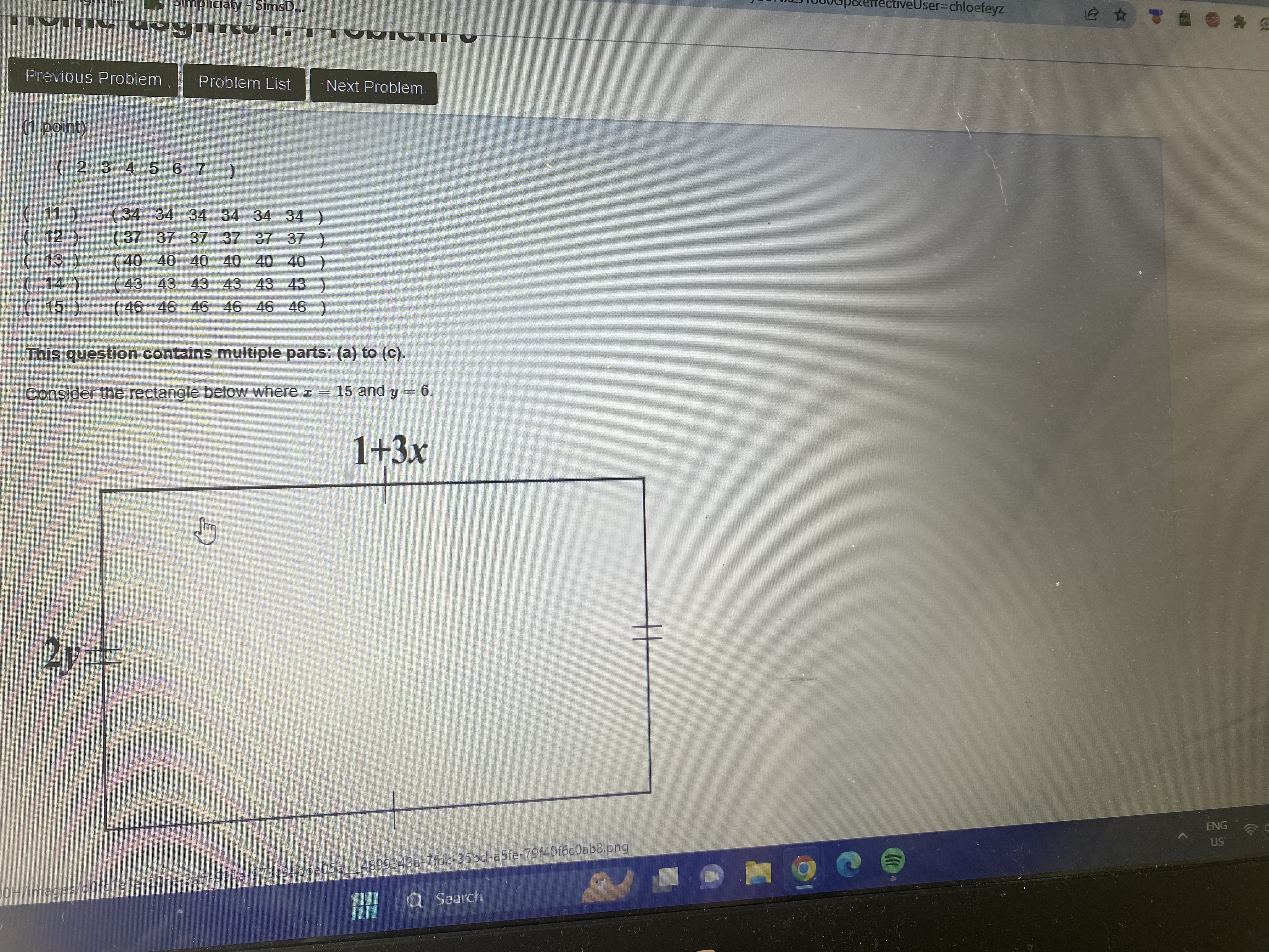 Problem List Next Problem (1 point) A car engine piston with a