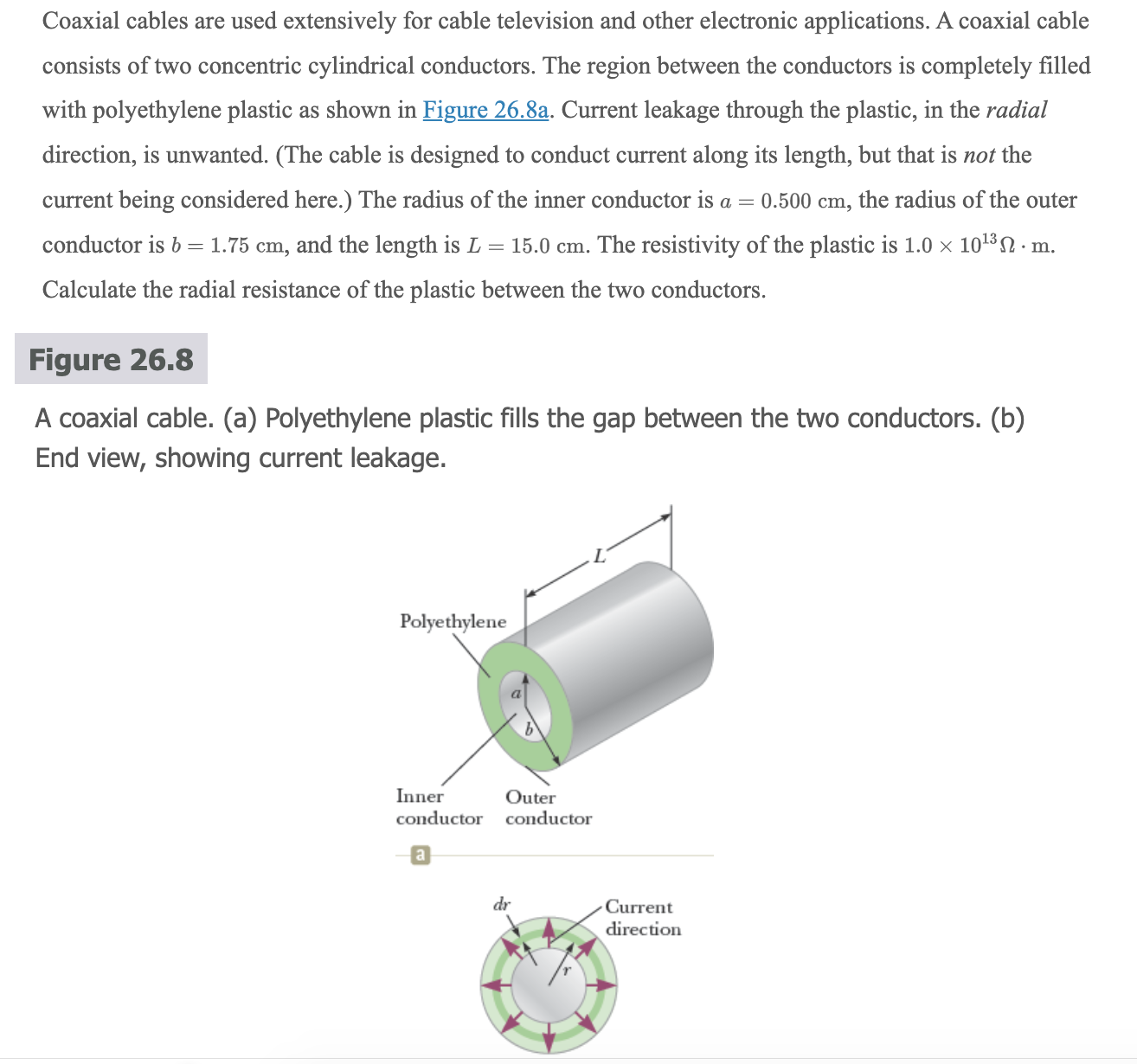b) the current I when Temperature is 28C, 0) calculate the length