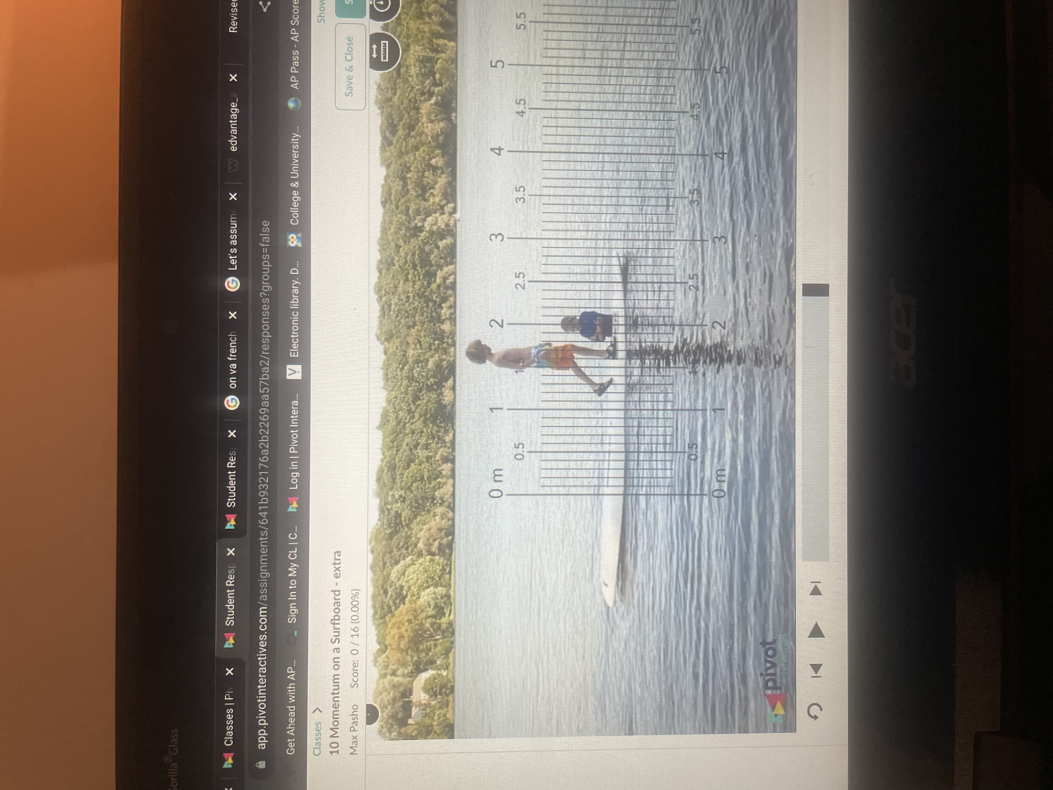 Phy X app.pivotinteractives.com/assignments/6416932176a2b2269aa57ba2/responses?groups=false Get Ahead with AP... _ Sign In to My