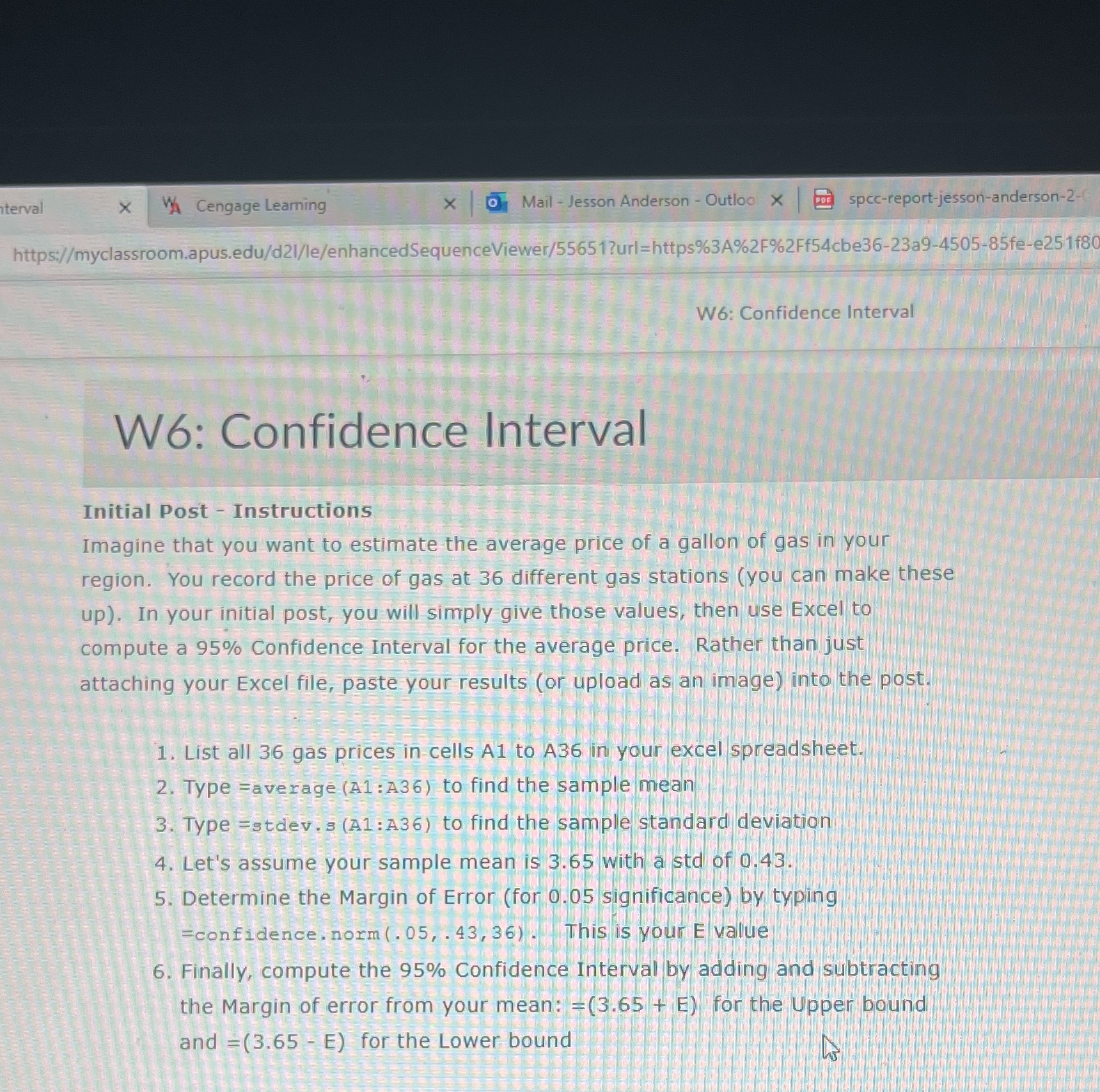 terval X VA Cengage Learning X Mail - Jesson Anderson -