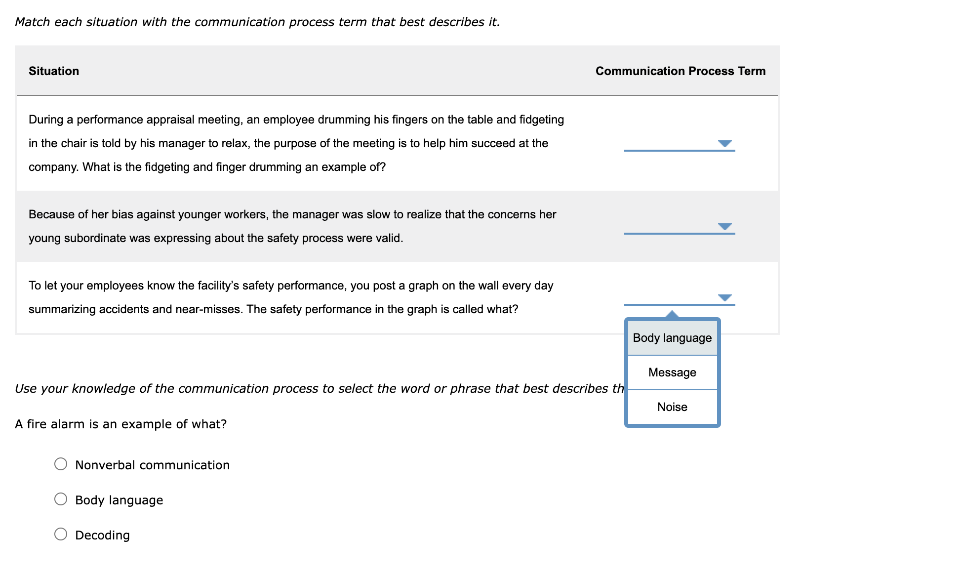 told by his manager to relax, the purpose of the meeting is
