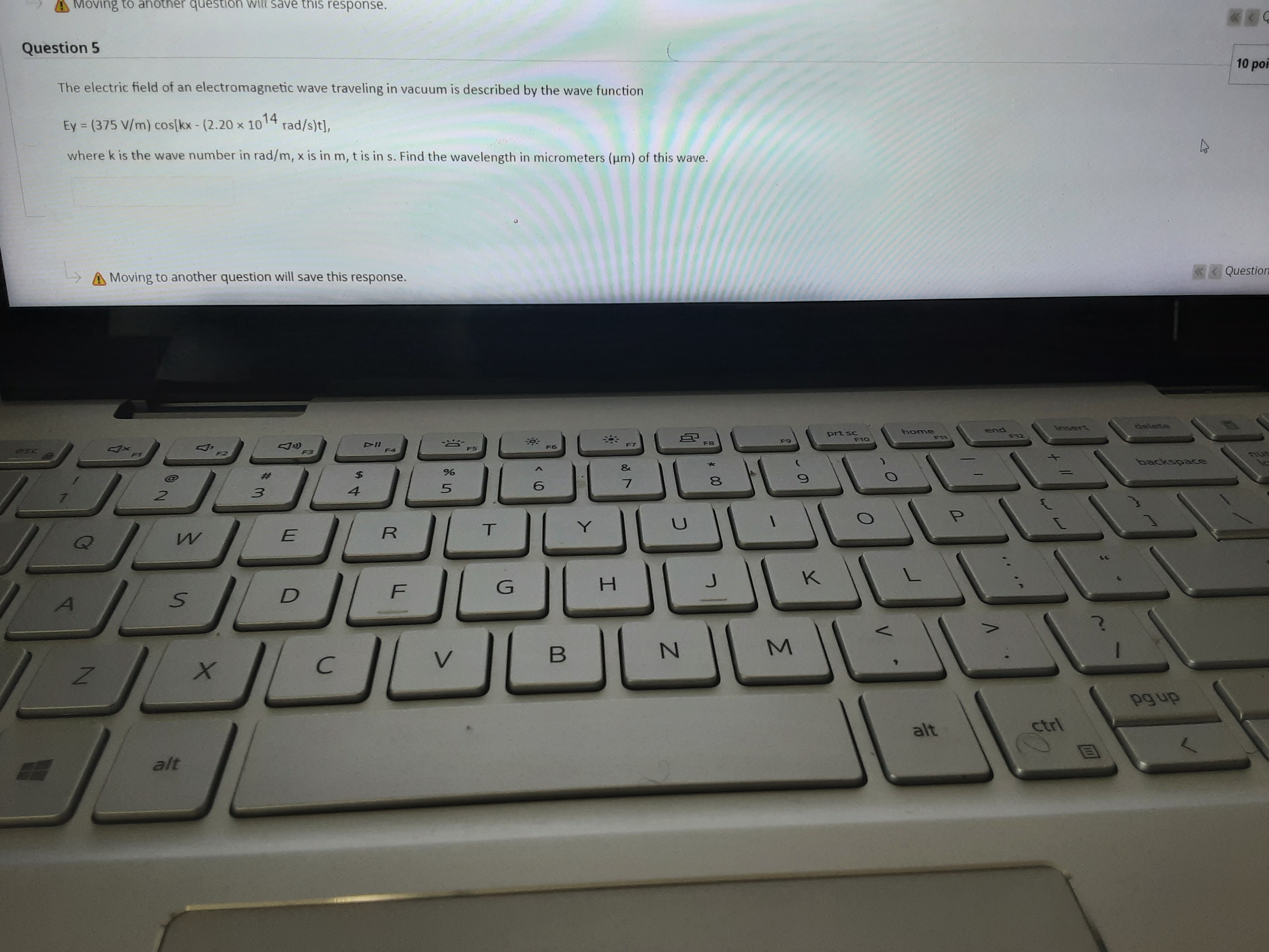 points Save Answer A 14.0-W LED lightbulb emits 85.0% of its energy