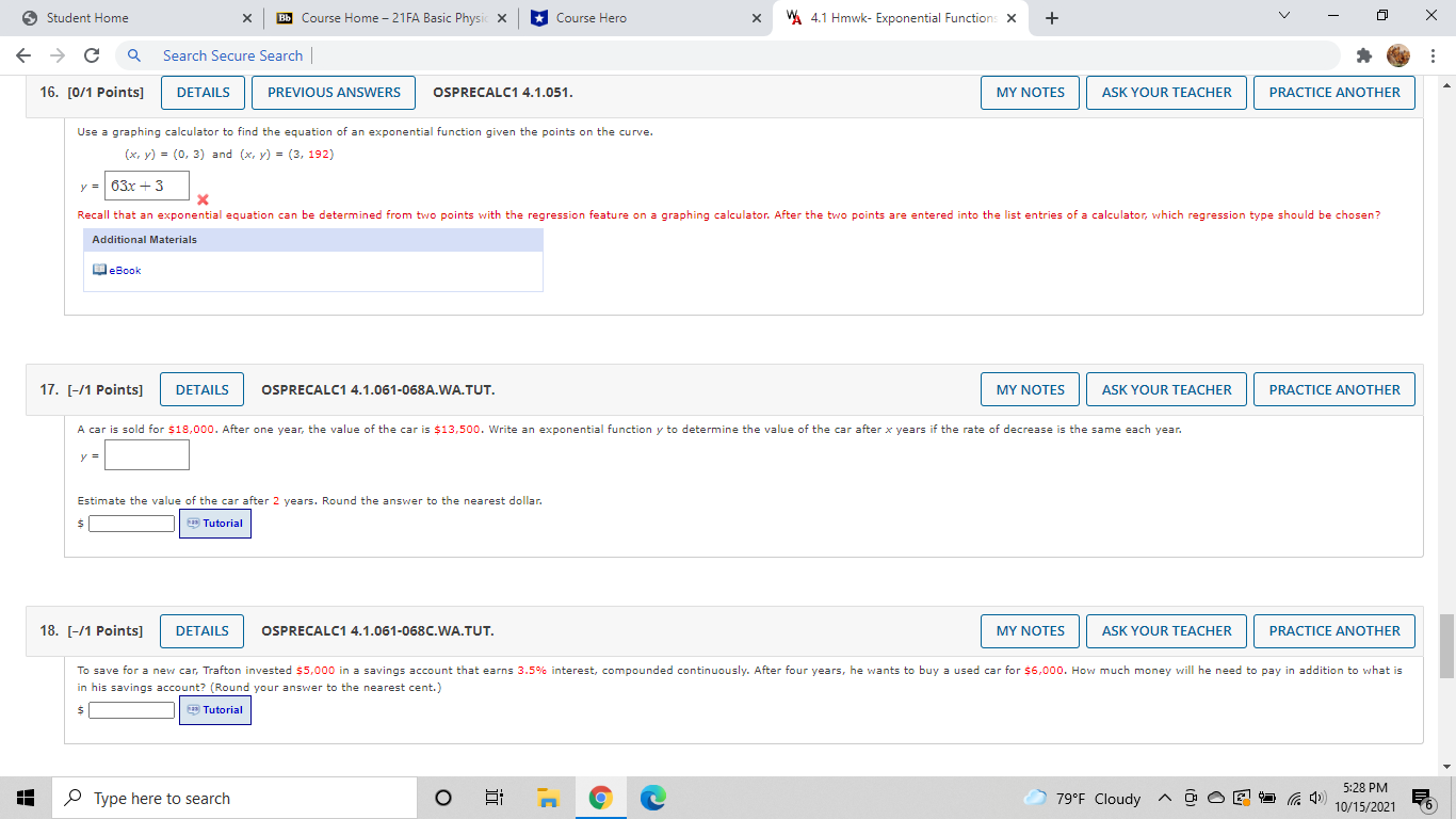 For each year t, the population of a forest of trees is