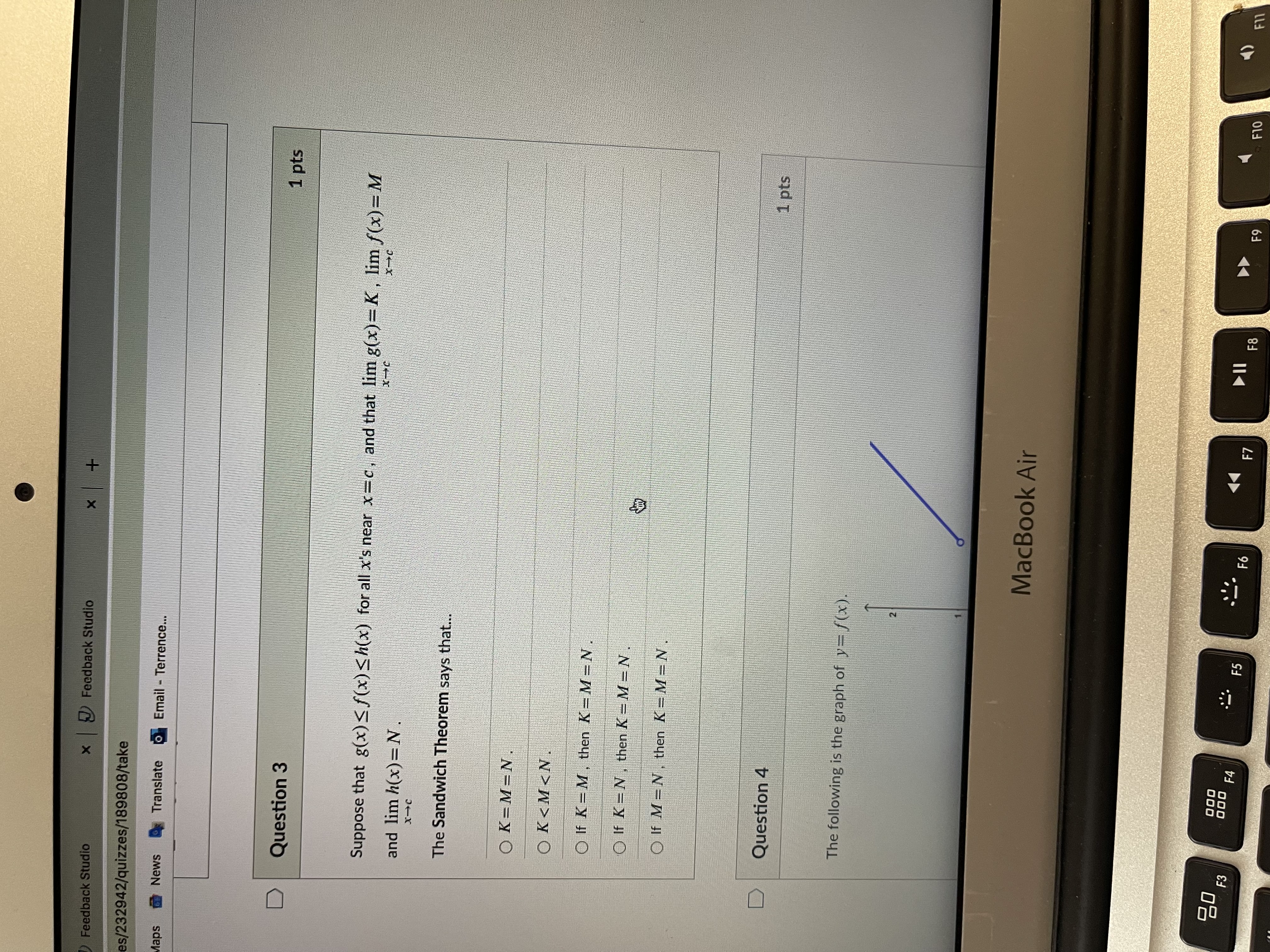 table of values for the function f(x) = 2x - 4 x