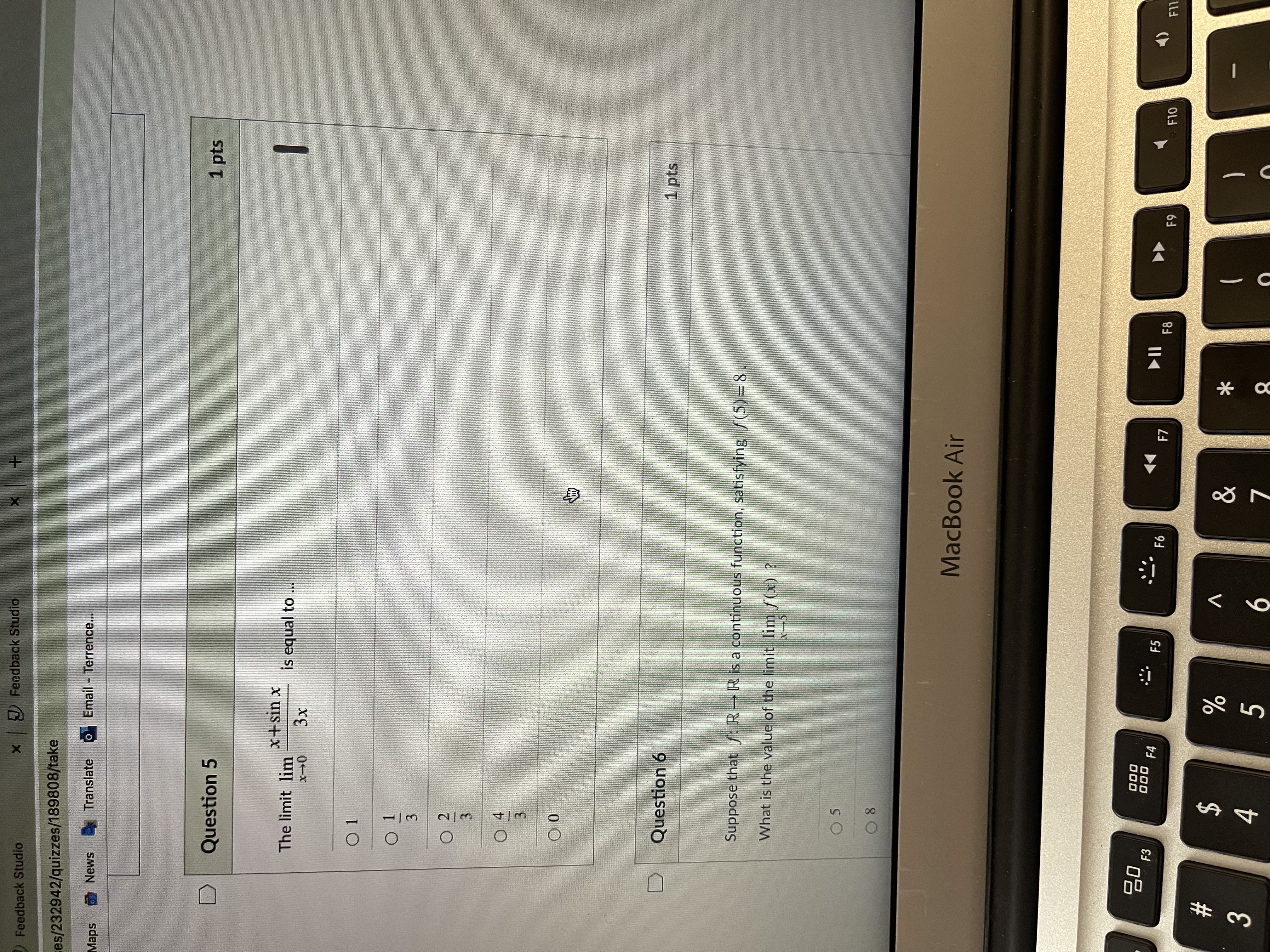 2.001 0.49975 2.01 0.497517 2.1 0.476551 Based on the table, it seems