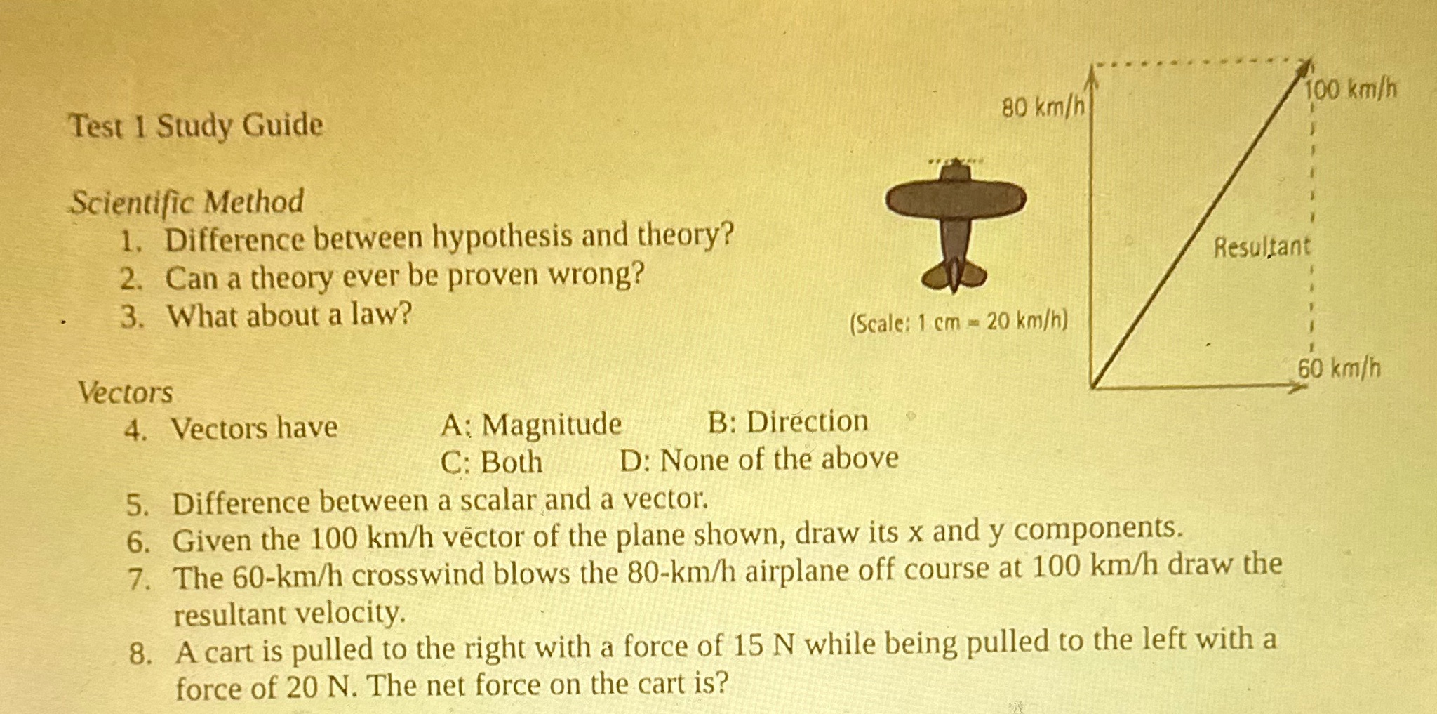 Can anyone please help me with problems 6-8?? Test 1 Study Guide