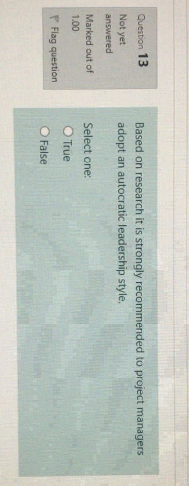 Please solve this question Q13 Question 13 Based on research it is