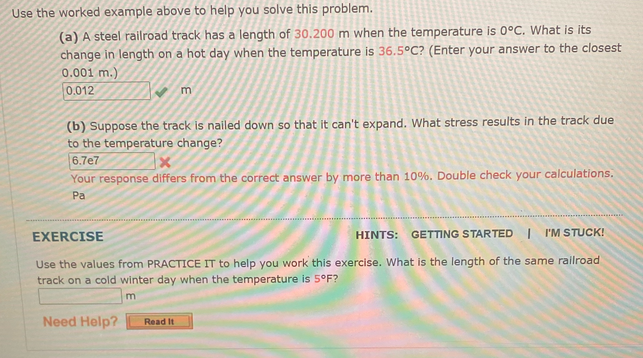  Use the worked example above to help you solve this problem.